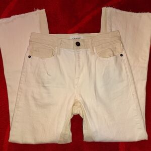 Frame Denim 2 Tone Le Crop Mini Bootcut Sz 26